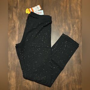 Set of 2 - Cat & Jack Black Leggings with White Speckle